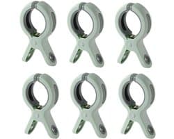 6 stuks Strandhanddoekclips - Plastic Quiltclips - Knijpers - Grote Wasknijper Handdoekknijpers - Winddicht - Groen - Voor dagelijks wasgoed, strandhanddoek, badhanddoek, beddengoed en dikke kleding