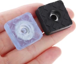 Actie4you® - Rubberen Voetjes - Vierkant - Rubber Dopje - Meubelonderzetter - Onderzetters -Trillingsdemper - Anti Slip - 22x22mm – 4 Stuks - Zwart — thumbnail 4