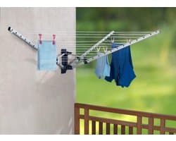 wasdroogrek met grote capaciteit opgewaardeerde versie, droogrek kleding, waslijn roestvrij staal, vouwen binnen en buiten