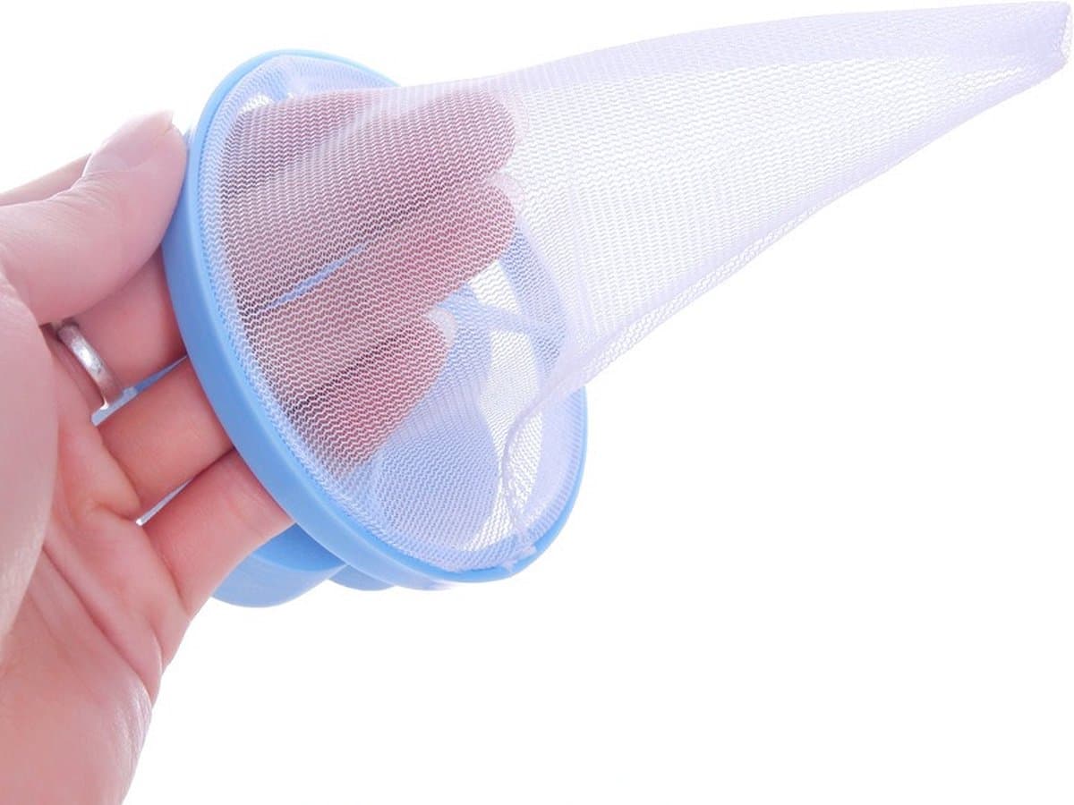 HOME ONLINE Wasmachine Reiniger - Wasmachine Filter - Haar Vanger Opvangfilter - Ontstopper - Herbruikbaar - Wasfilter - Vangnet - Schoonmaakmiddel - Haar - Blauw — afbeelding 1