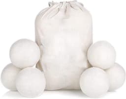6 Droger bal - Wasdroger Herbruikbare Wollen Droger Ballen - Wasballen - Droogballen Voor Snellere Droogtijd - dryerballs - Set 6 Stuks - drogerballen voor wasdroger — thumbnail 1