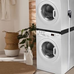 Vonia Tussenstuk Wasmachine Droger - Stapelkit Wasmachine Droger - Universeel - Uitschuifbare werkblad – Zwart — thumbnail 4