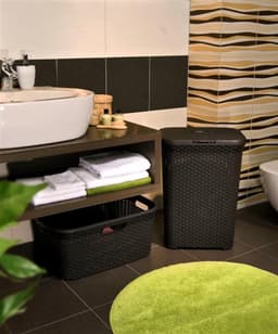 Curver Style Wasmand met deksel - 60L - Bruin — thumbnail 4