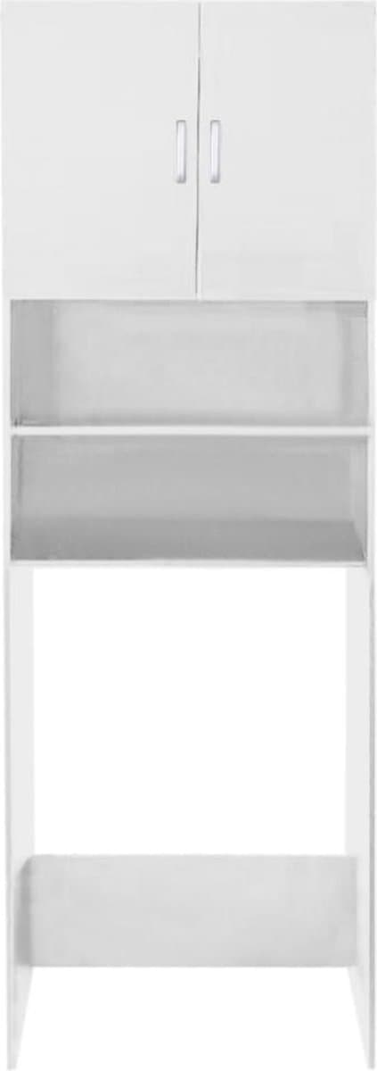 Wasmachine kast wasdroger - ombouw meubel wasmachine wasdroger - 190 cm hoog - wit — afbeelding 1