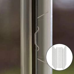 WiseGoods Premium Glas Kasclip Bescherming - 100 Stuks Roestvrijstalen Bevestigingsclip - Tuinieren - Kas Clips - 100 RVS Klemmen — thumbnail 5