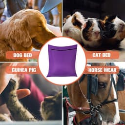 1 grote waszak voor dierenhaar - 60x70cm paarse netzak voor honden, katten en paarden - voorkomt verstopping van de wasmachine — thumbnail 3