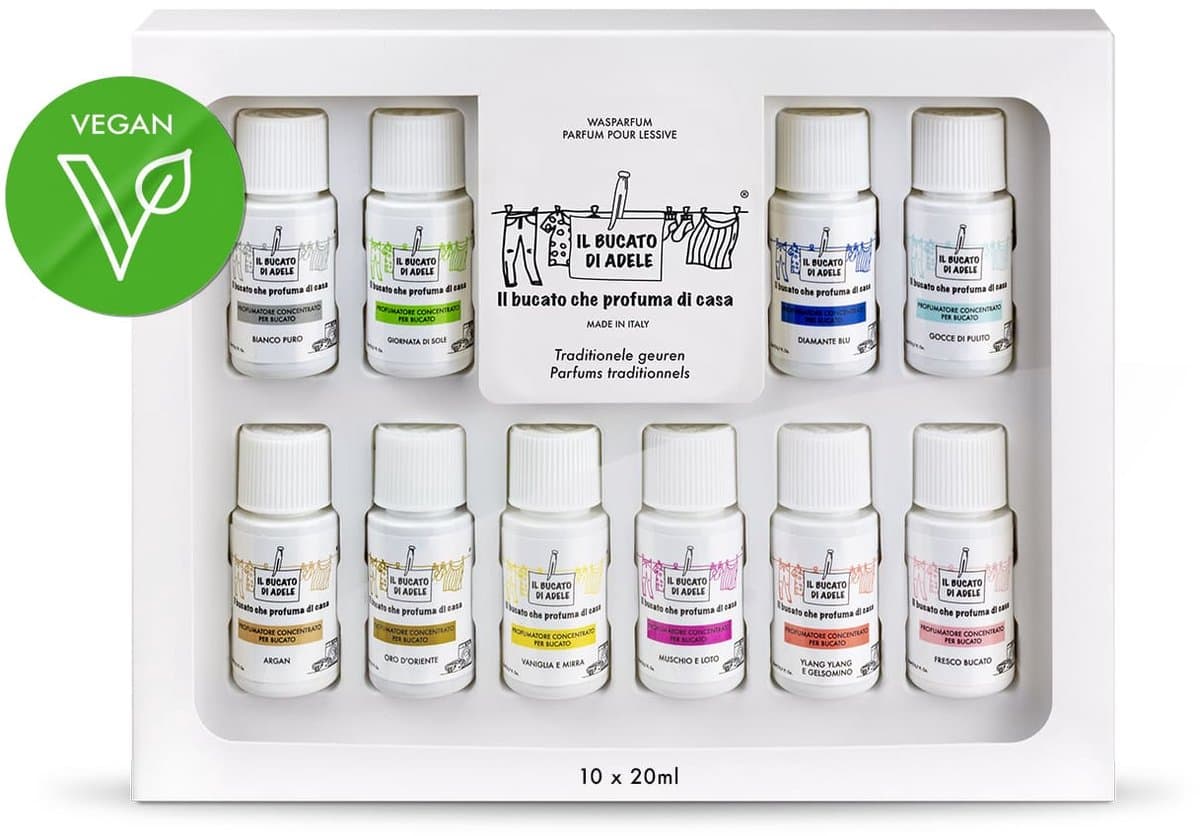 Il Bucato di Adele Wasparfum - Italiaanse Was Parfum - Luxe Geuren - Geurenpakket - Proefpakket - Cadeauset 10x20ml — afbeelding 1