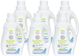 INCIA 100% Natuurlijke Vloeibaar Wasmiddel Jaarbox - 6x 750 ML - Parfumvrij - Geschikt voor Alle Was - Vegan - 150 Wasbeurten — thumbnail 1