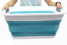 Opvouwbare wasmand - ruimtebesparend en veelzijdig - 41 l — thumbnail 1