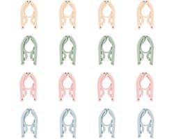 16 Opvouwbare Reiskleerhangers - Multifunctionele Hangers Voor Reizen, Camping, en Thuis