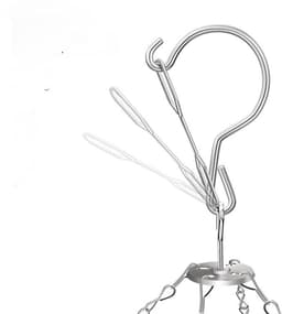 RVS Droogcarrousel met 20 Knijpers - Voor Georganiseerd Drogen en Opbergen van Kleding en Accessoires — thumbnail 3