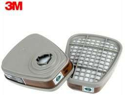 Geschikt voor 3M Filter 6001CN Cartridge A2 voor ademhalingsapparatuur 6000-serie – 2 cartridges (1 paar) — thumbnail 3
