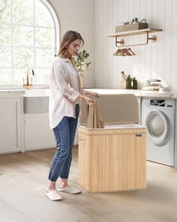 MAZAZU - Wasmand - Met handvaten - 150 Liter - 62.5x16.3x24 — thumbnail 3