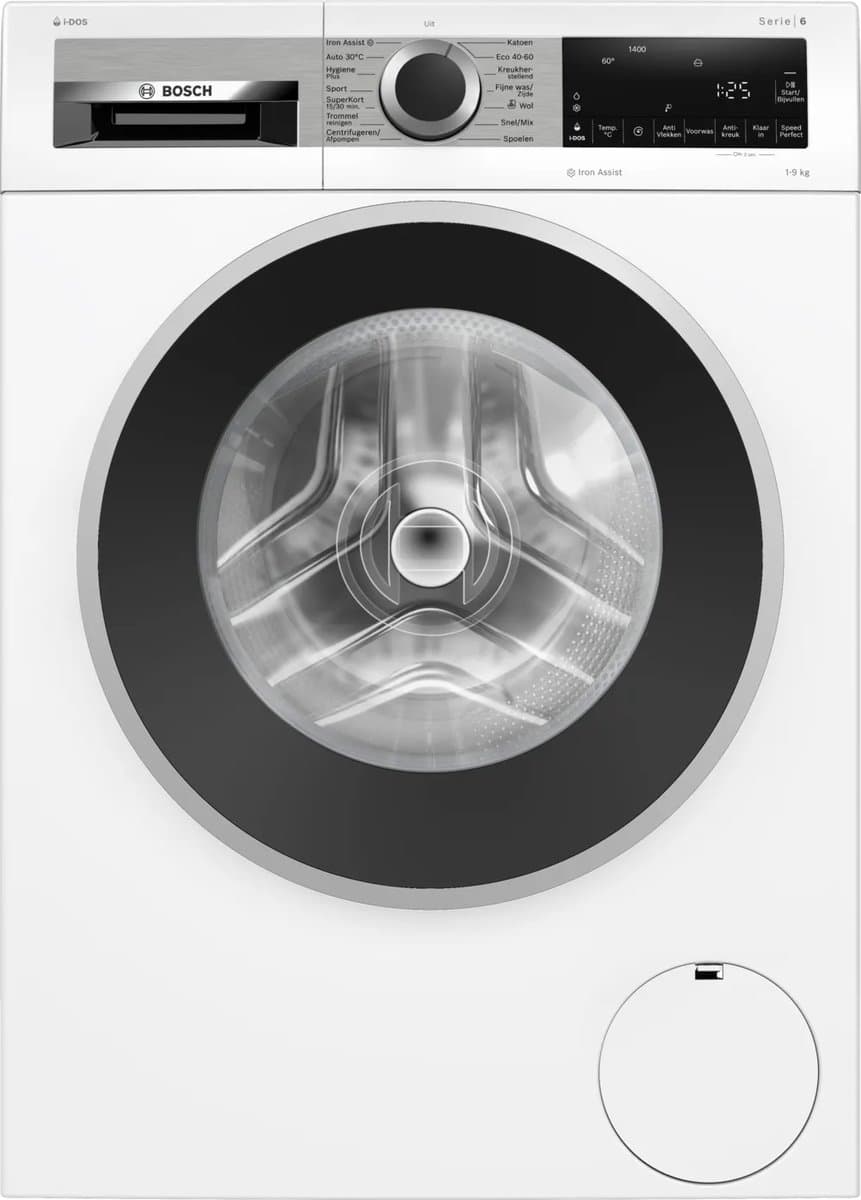 Bosch Serie 6 , Wasmachine, voorlader, 9 kg, 1400 rpm, WGG244FPNL — afbeelding 1