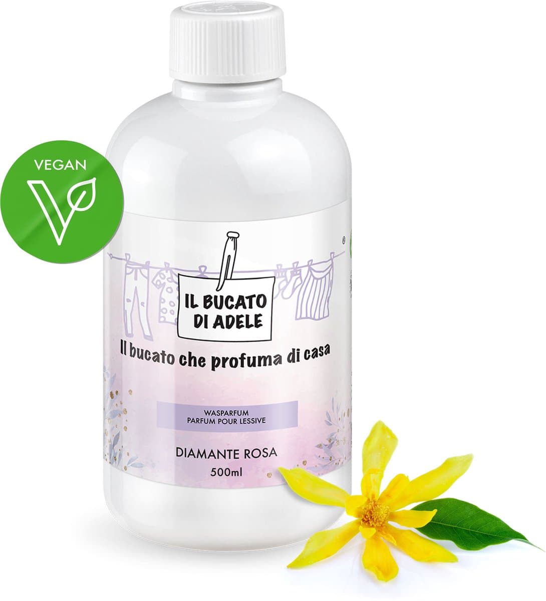 Il Bucato di Adele Wasparfum - Italiaanse Was Parfum - Diamante Rosa 500ml — afbeelding 1