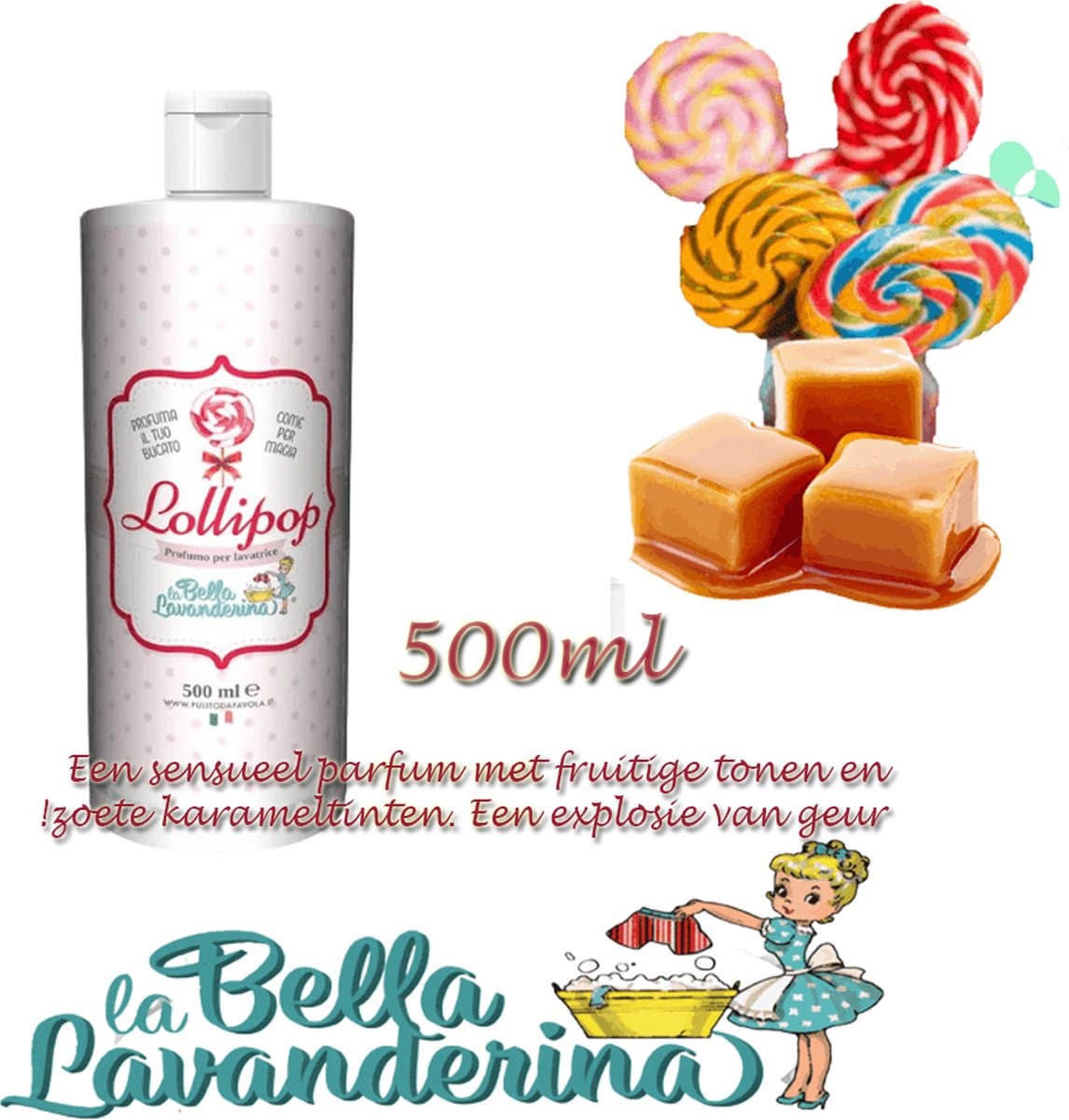 Wasparfum La Bella Lavanderina , Lollipop 500 ml — afbeelding 1
