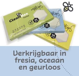 CleanBee Wasmiddelstrips 96 Wasbeurten Oceaan - Wasmiddel Wasvellen - Detergent Sheets - Eco Laundry Strips - Micro Plasticvrij - Biologisch - Eco Wasstrips - Wasstrips - Wasmiddelstrips — thumbnail 2