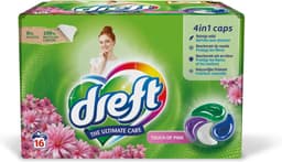 Dreft Wasmiddel Capsules Touch of Pink 16 stuks — thumbnail 1