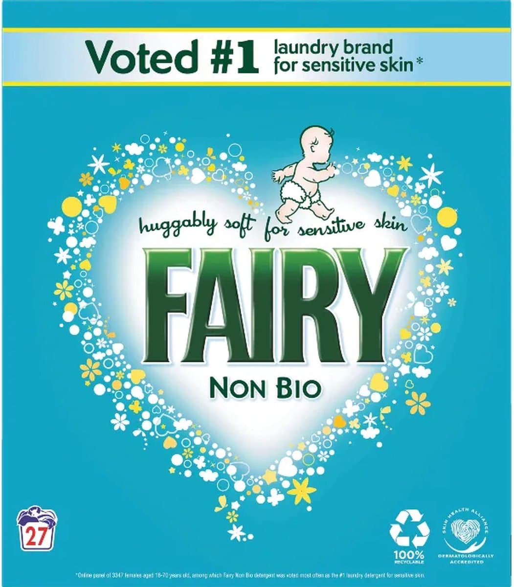 Fairy Non Bio - Sensitive - Waspoeder - 27 Wasbeurten - 1,75kg — afbeelding 1