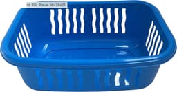 HL - Set 2 Stuks - Wasmanden - Wasmand - Wassorteerder - 30 Liter - Blauw & Groen - 56x38x21 — thumbnail 1