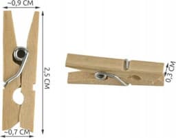 Premium - Blauwe Kleine houten mini knijpers - 20 STUKS - Blauw - Knijpertjes - Fotoknijpers - Geboorte wasknijpers - 2.5 CM - Foto knijpers - Knijper om foto's aan op te hangen - Fotohouder - Knijpers - Wasknijpers - Kerstkaart hangers - Pola — thumbnail 2