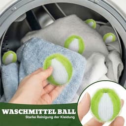 12 Stuks - Haarvangers voor wasmachine - Dierenhaarverwijderaar voor Wasmachine - Herbruikbare Wasballen - Verwijdert Hondenhaar, Kattenhaar & Pluisjes - Anti-Haar Wasmachine Filter - Beschermt Kleding & Machine - Groen/Wit — thumbnail 4