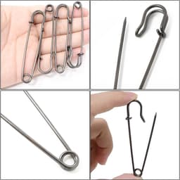 Extra Grote Veiligheidsspelden - Robuuste Dekenspelden - Kleding Repareren - Ijzeren Constructie - 75 cm - Gemengd — thumbnail 3