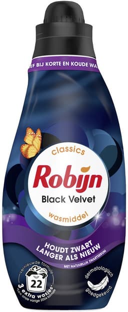 Robijn Klein & Krachtig Wasmiddel Black Velvet 22 Wasbeurten 665 ml — thumbnail 1