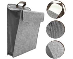 Hangende Wasmand – Opvouwbare Waszak voor Deur of Wand – Ruimtebesparend – Grijs