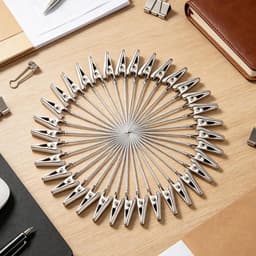 Fotoclips - Krokodillenklemmen - Foto's Presenteren - Stevige Metalen Grip - 40 stuks - Zilver — thumbnail 4