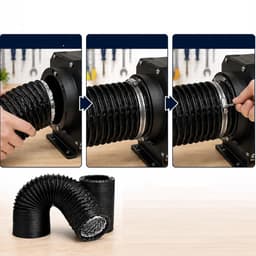 Flexibele Buisslang Van 150 MM - 5M PVC-Afvoerslang Voor Wasdroger - Ventilatieafvoerslang Voor Hvac Kweektent Lasersnijder — thumbnail 2