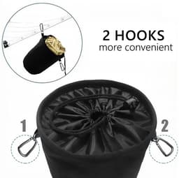 Dailygoods- Wasknijperhouder - Opbergtas - Waterdicht - Lichtgewicht - Duurzaam - 20 cm hoog / 28 cm diameter - Opbergzak — thumbnail 4