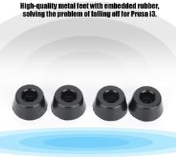 Dailygoods- Rubber Voeten Anti-vibratie - 3D Printer Accessoires - Geschikt voor Prusa i3 MK3/MK3S - Duurzaam - Inclusief M4 Bouten - Eenvoudige Installatie - 3D Printer Onderdelen — thumbnail 4