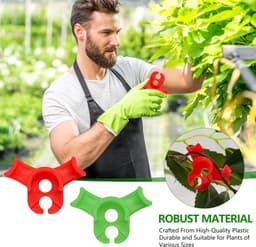 Dailygoods- Groeiklemmen - 100 Stuks - Instelbare Planksteun - Ondersteuning Plantenschors - Verbeterde Luchtcirculatie - Herbruikbaar - Duurzaam - Plantsteun — thumbnail 4