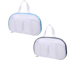 Dailygoods- Wasnet - 2 Stuks - Wasnet voor Ondergoed - Wasnet voor Beha's - Herbruikbaar - Polyester - 29,5 cm x 18 cm - Waszak