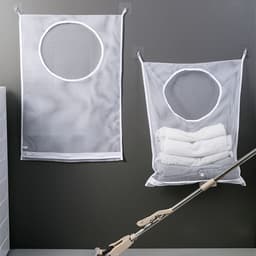 Dailygoods- Wasmand met deksel - Wasmand 3 vakken - Wassorteerder - Waszakken - Waterdicht - Ruime capaciteit 77x50cm - Waszak — thumbnail 4