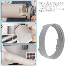 Dailygoods- Afvoerslang Koppeling Universeel 150 Mm - Connector - Adapter - Ventilatieset - Geschikt voor Mobiele Airco - Eenvoudige Installatie — thumbnail 5