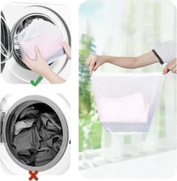2 stuks Filet a Linge, Lingezak met Snimming, Filet Linge Wasmachine, Waszak in Mesh, Filet de Wasse, Fin voor Wasmachine 40 x 30cm — thumbnail 4