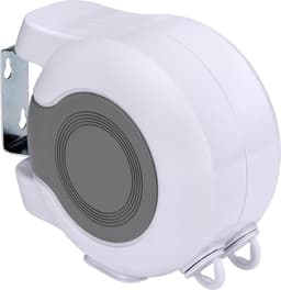Uitschuifbare Drooglijn - Dubbele Waslijn - Was Drogen - 180 Graden Draaibaar - 26 Meter Touw - Wit Grijs — thumbnail 1