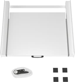 DYNA® Tussenstuk Wasmachine Droger - Stapelkit - Tussenstuk Wasmachine en Droger - Tussenstuk Wasmachine Droger Zwart - Tussenstuk Wasmachine Droger Aeg - Wit - 54cm x 60cm x 8cm — thumbnail 3