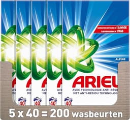 Ariel Alpine Waspoeder – 5 x 40 Wasbeurten – Anti-Residu Technologie – Snel Oplosbaar – 5 Stuks — thumbnail 2