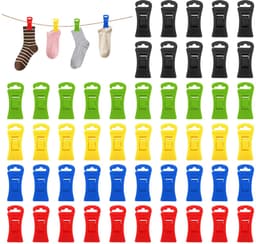 Dailygoods - Set van 100 Sokkenklemmen voor Wasmachine en Droger — thumbnail 1