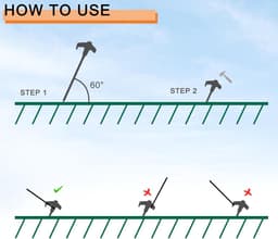 Verpakking 20 schroefbare tentgrondankers 20cm met booradapter – geschikt voor luifels, tuinhuisjes en buitenoverkappingen — thumbnail 5