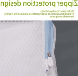 3-delige Waszak Set voor de Wasmachine met Handvatten - Herbruikbare Netzakken voor Ondergoed, Truien en Sjaals (Blauw) — thumbnail 4