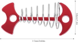 Dailygoods- Grondankers 4-delig - Spiraalvormig - Multifunctionele Tentaccessoires - Geschikt voor Houten Platforms - Aluminiumlegering/Roestvrij Staal - 7.7x3.6cm - Tentpalen — thumbnail 4