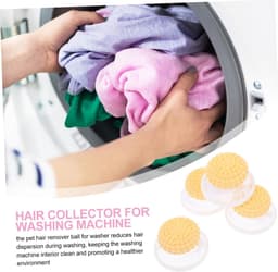 4 stuks Haarverzamelaar voor Wasmachine, Herbruikbaar Drijvend Filter, Haarverwijderaar voor Huisdieren, Compatibel met Wasmachines, Eenvoudig Onderhoud — thumbnail 4