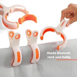 Dailygoods- Handdoekklemmen Grote Grip - 12 Stuks - Antislip Klemmen - Winddichte Clips - Lichtgewicht - Robuuste Constructie - Wasklemmen — thumbnail 5