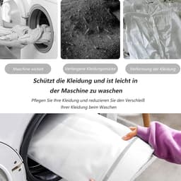 Dailygoods- Waszak Groot - Waszakjes met Rits - Wasnet voor Wasmachine - Waszakken voor Wasgoed - Waszakje voor Kleding - Duurzaam Polyester 40x50/50x60 cm — thumbnail 5