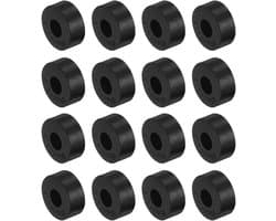 Dailygoods- Spacers 16 Stuks - Rubber - Antivibratie-isolatiepads - Geluidsreductie - Schokabsorptie - Duurzaam - 10 x 10 x 25 mm - Dempers