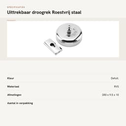Store_9 - Uittrekbaar droogrek - Roestvrij staal - Ruimtebesparend — thumbnail 2